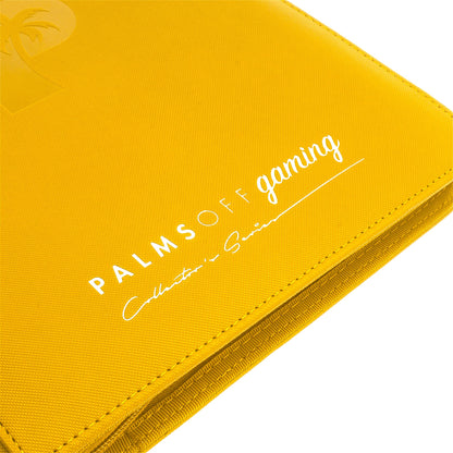 Collector's Series 9 Pocket Zip Trading Card Binder - YELLOW | Palms Off Gaming