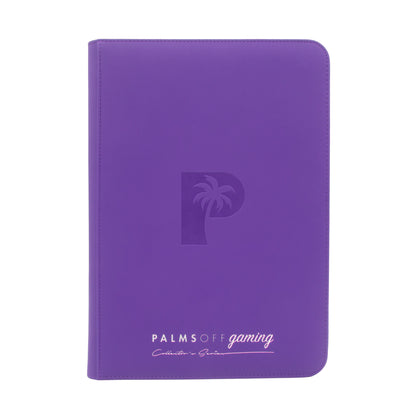 Collector's Series 9 Pocket Zip Trading Card Binder - PURPLE | Palms Off Gaming