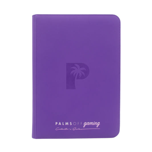 Collector's Series 9 Pocket Zip Trading Card Binder - PURPLE | Palms Off Gaming