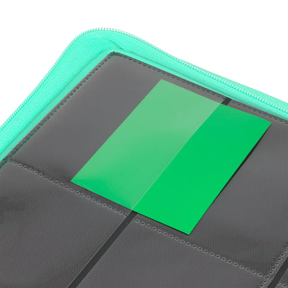 Collector's Series 9 Pocket Zip Trading Card Binder - TURQUOISE | Palms Off Gaming