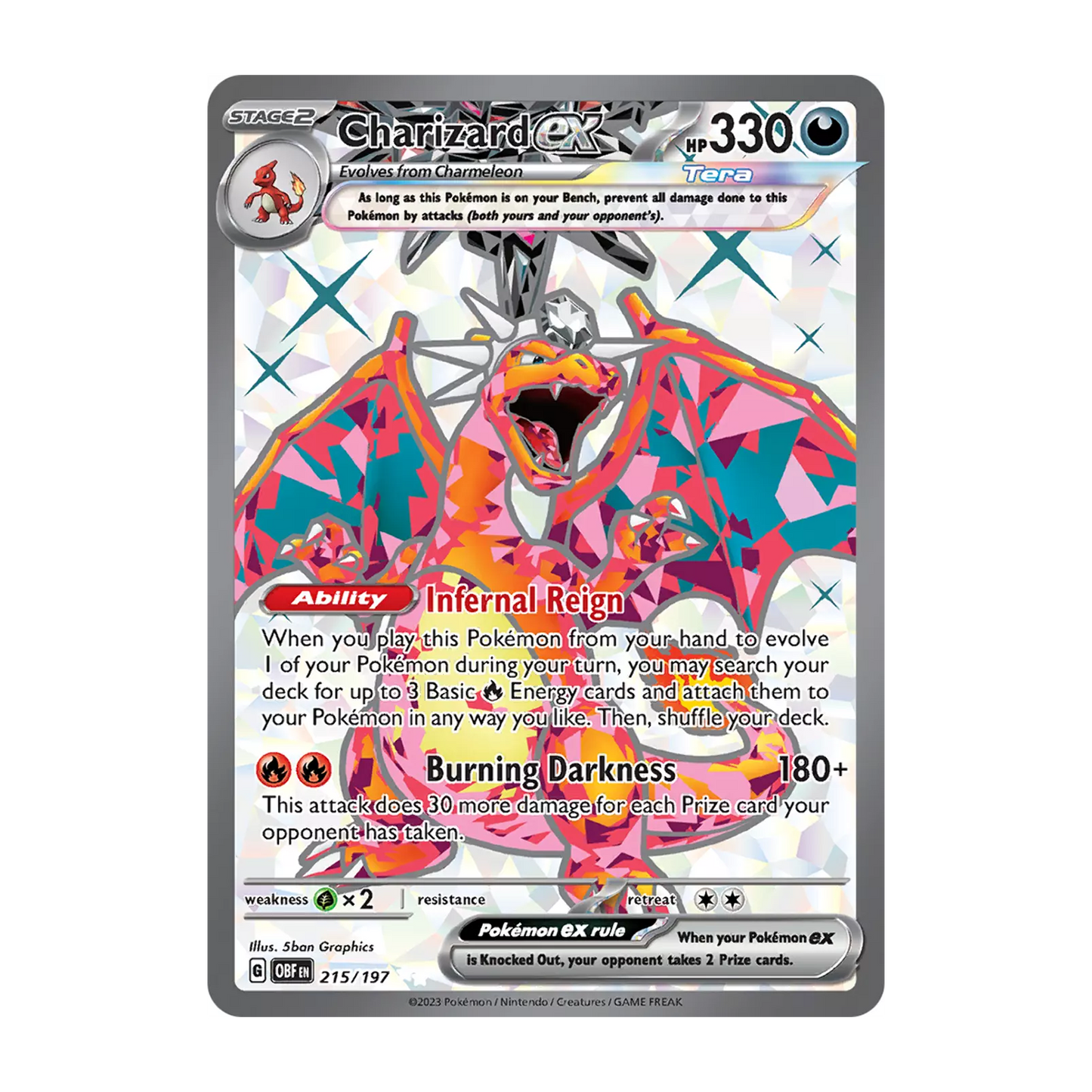 Charizard ex 215/197 Ultra Rare OBF