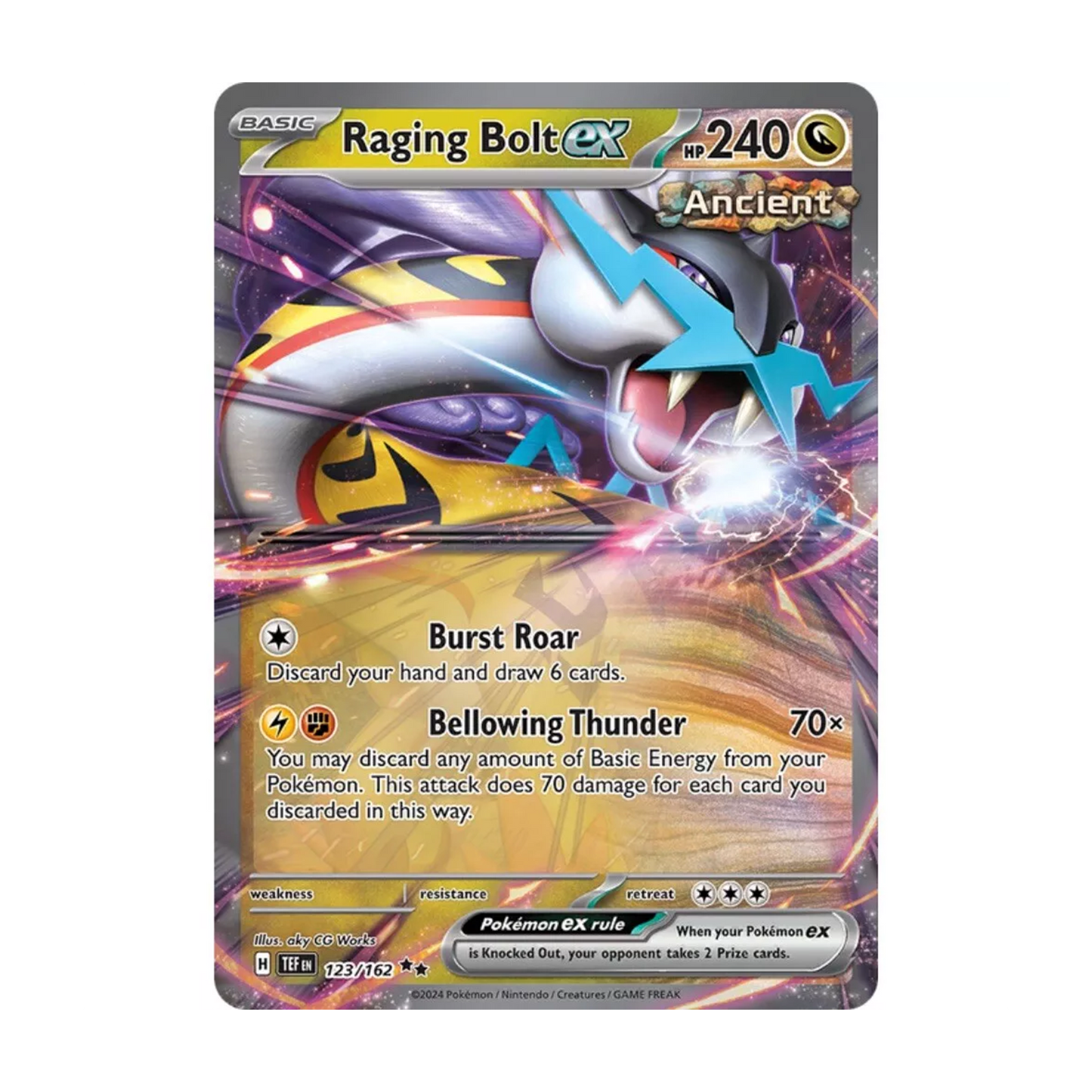 Raging Bolt ex 123/162 Double Rare TEF