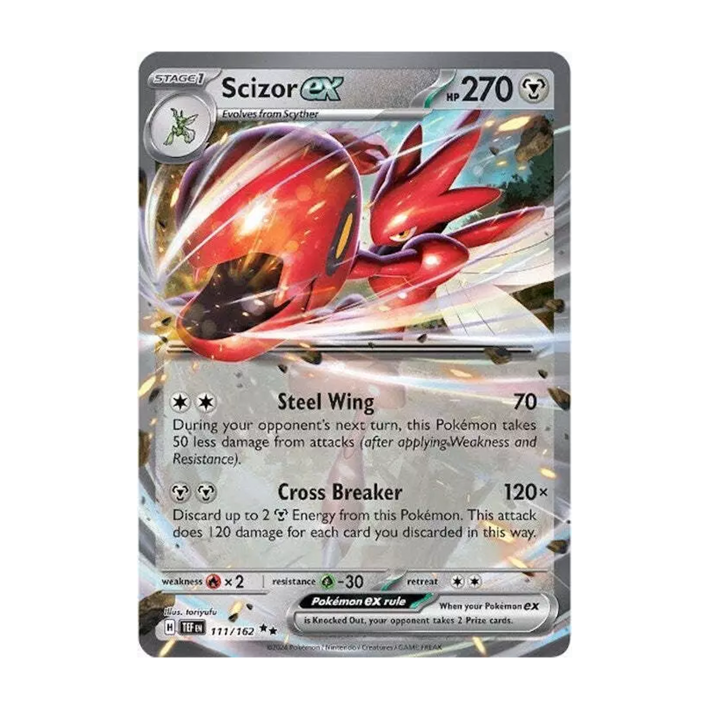 Scizor ex 111/162 Double Rare TEF