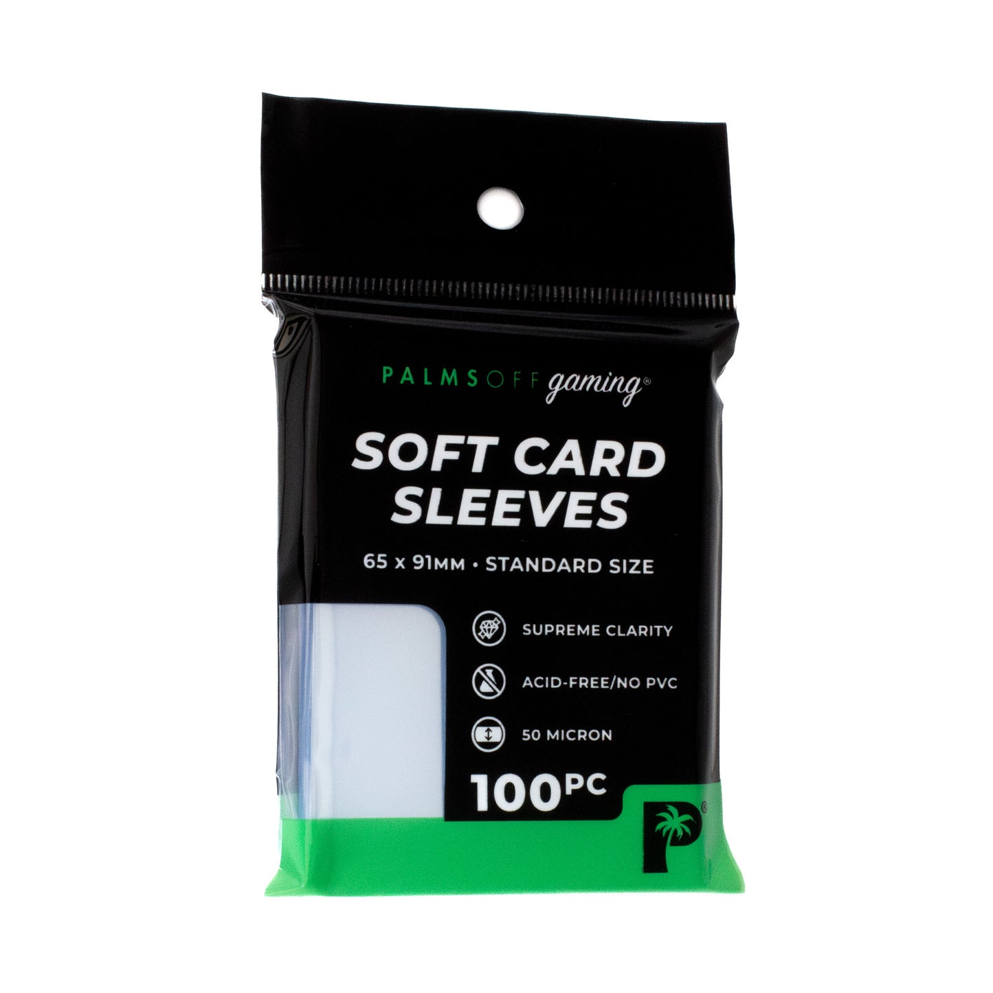 Soft Card Sleeves - Standard Size - 100pc | Palms Off Gaming